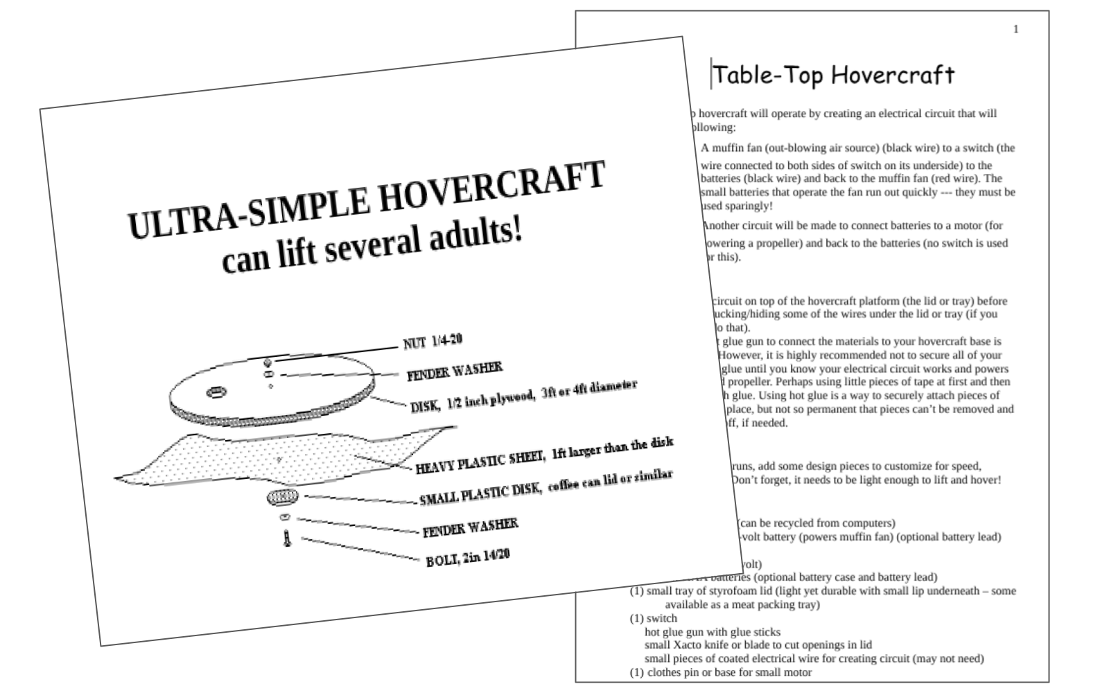 Hovercraft Construction
