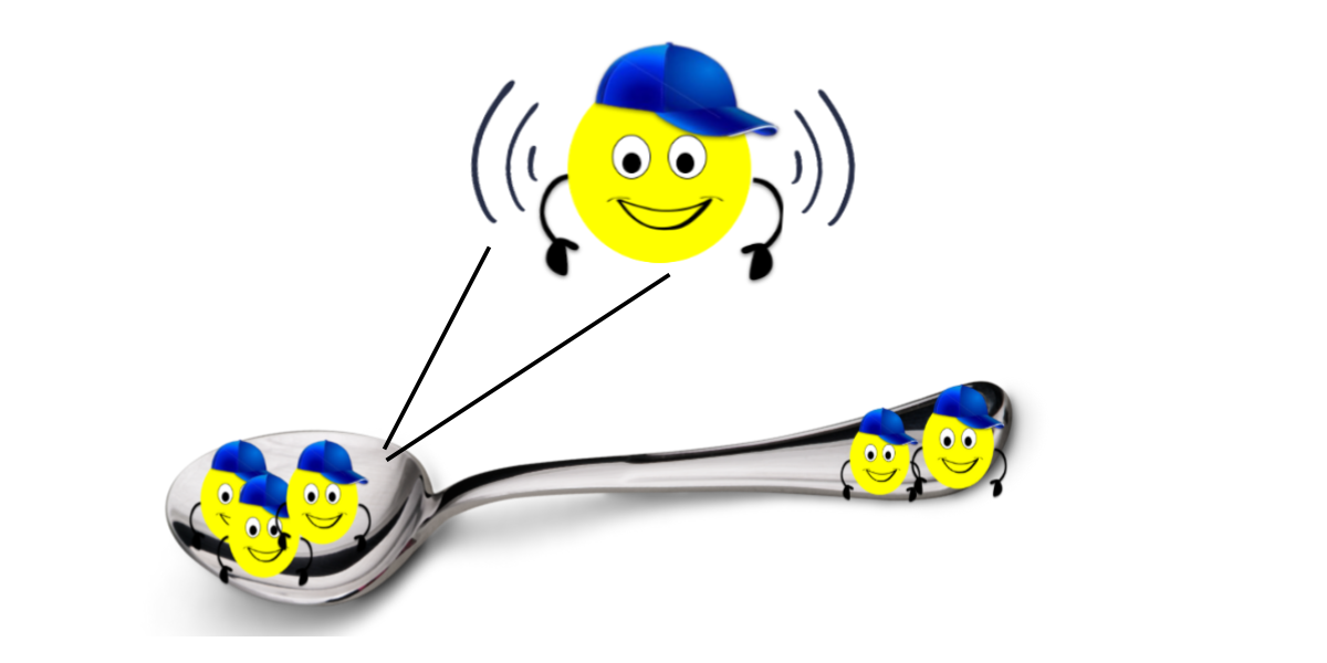Zoomed-in Adam in a Spoon